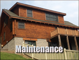  Sutherlin, Virginia Log Home Maintenance